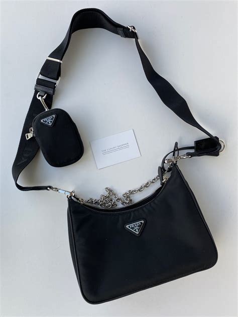 prada promenade bag sizes|Prada cross body bag nylon.